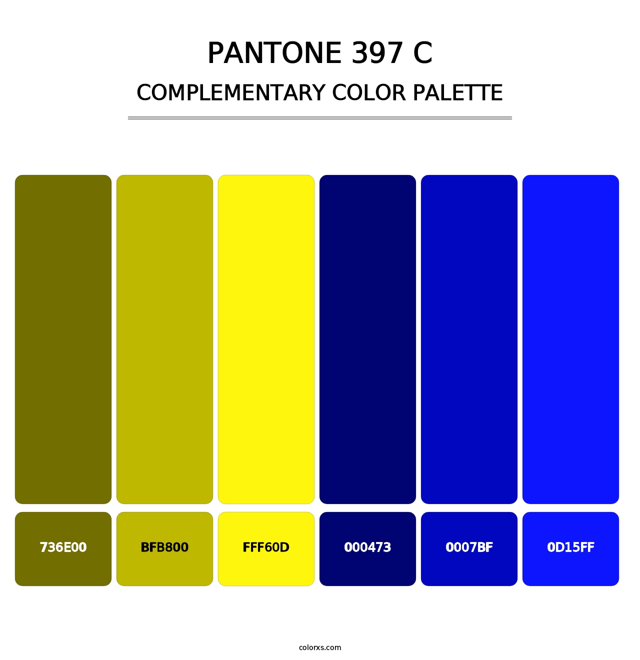 PANTONE 397 C - Complementary Color Palette