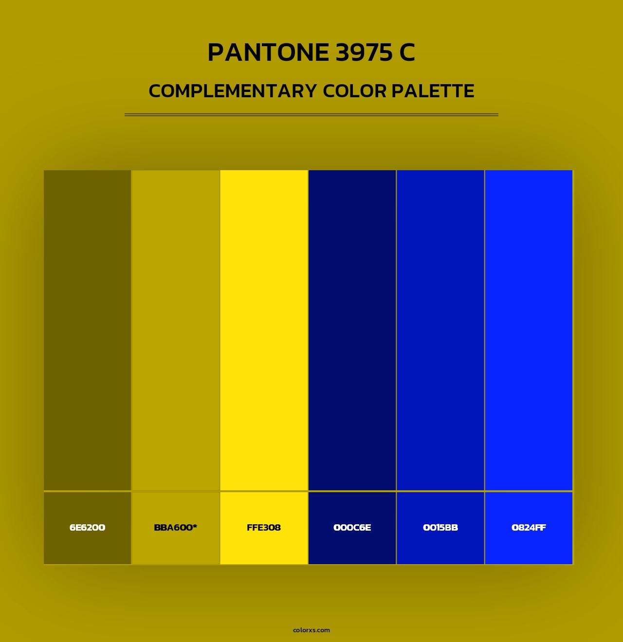 PANTONE 3975 C - Complementary Color Palette