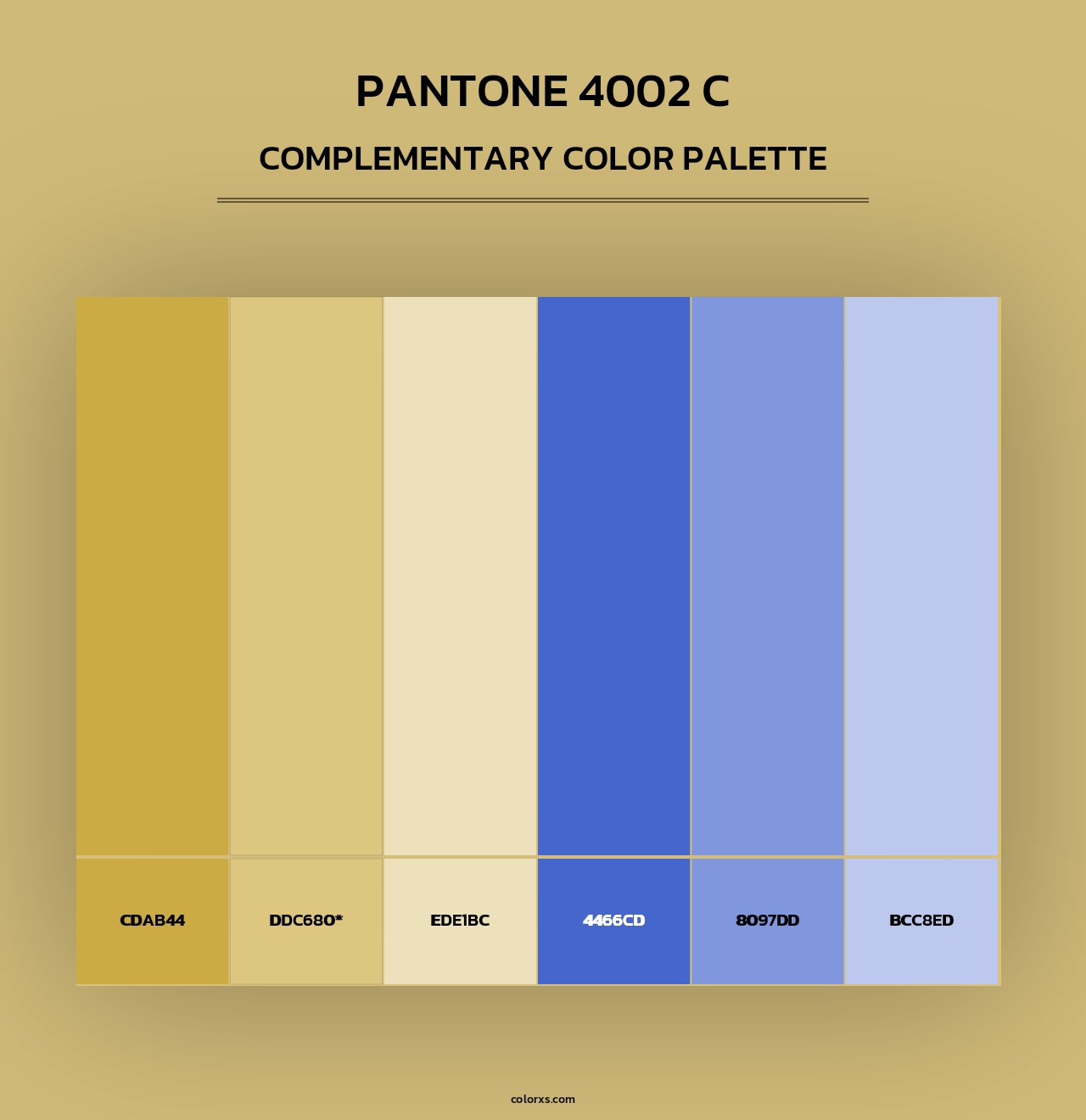 PANTONE 4002 C - Complementary Color Palette