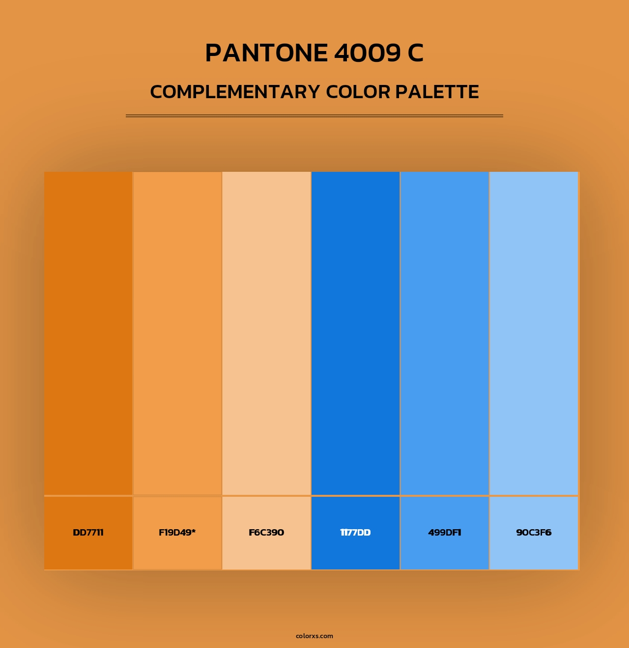 PANTONE 4009 C - Complementary Color Palette