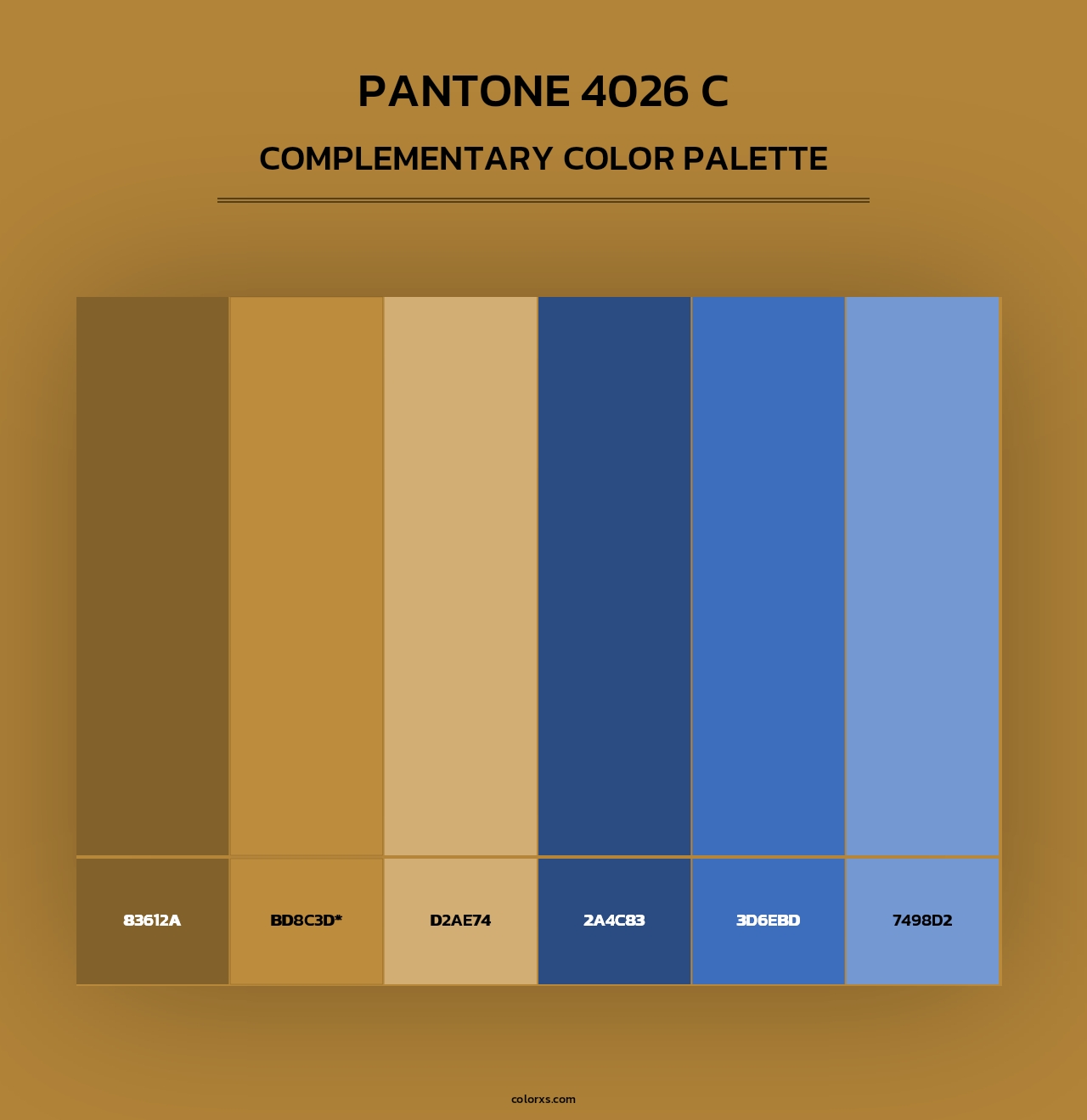 PANTONE 4026 C - Complementary Color Palette