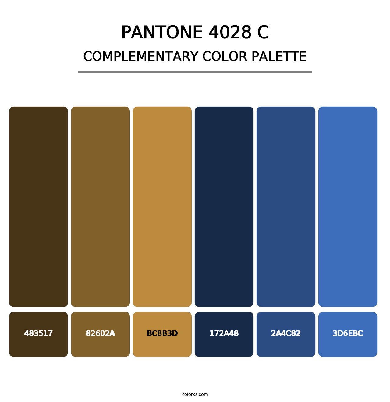 PANTONE 4028 C - Complementary Color Palette