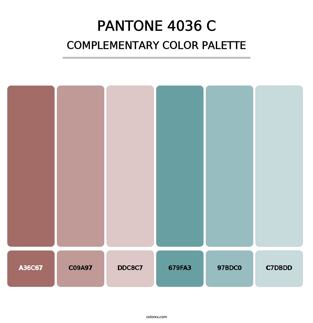 PANTONE 4036 C - Complementary Color Palette