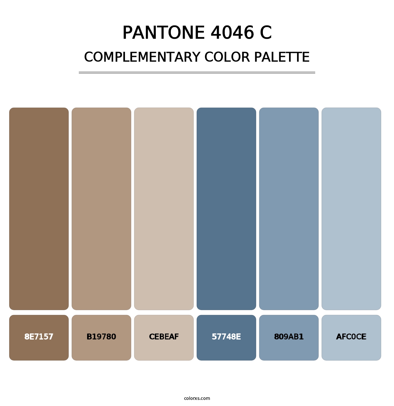 PANTONE 4046 C - Complementary Color Palette