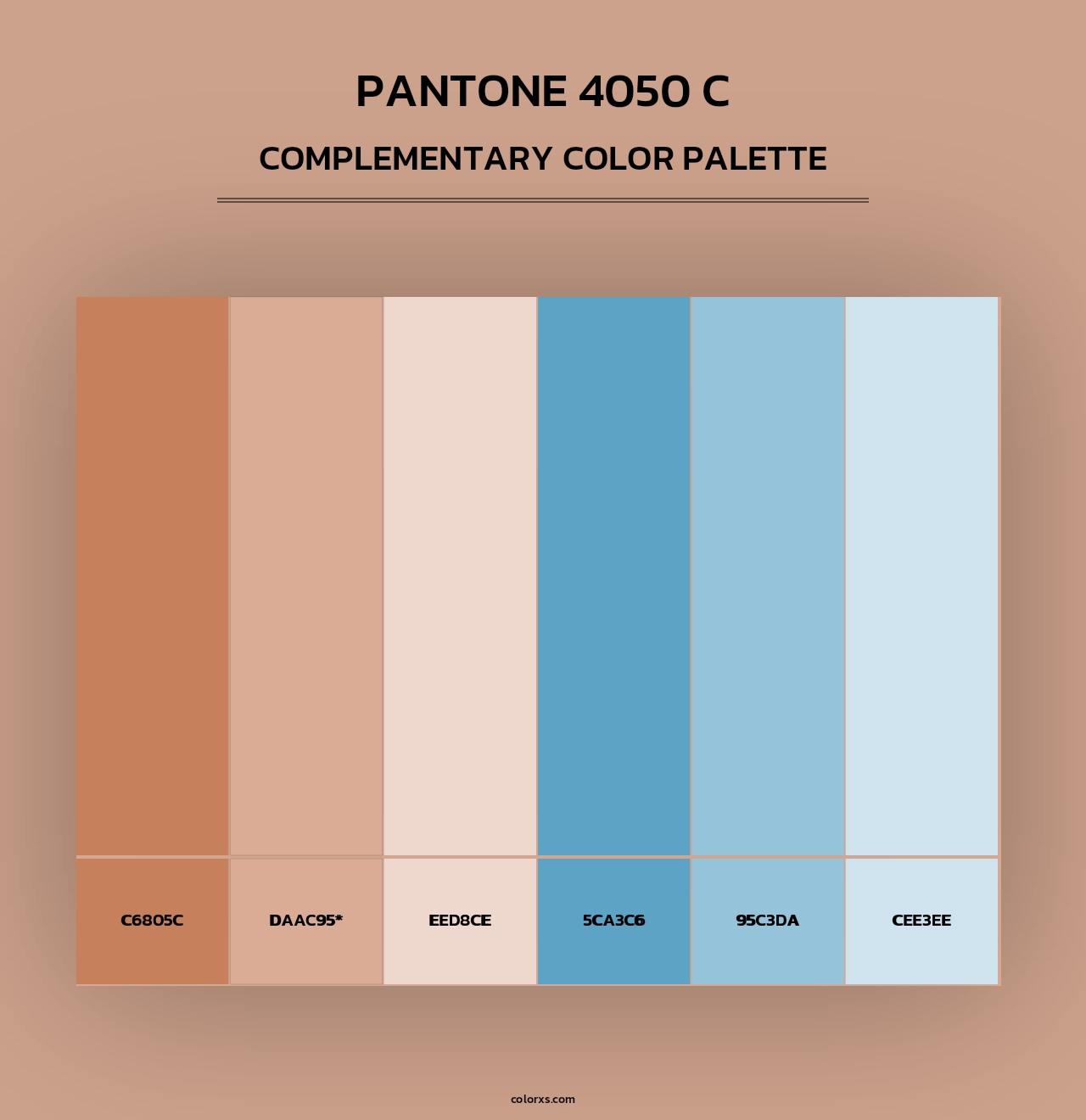 PANTONE 4050 C - Complementary Color Palette