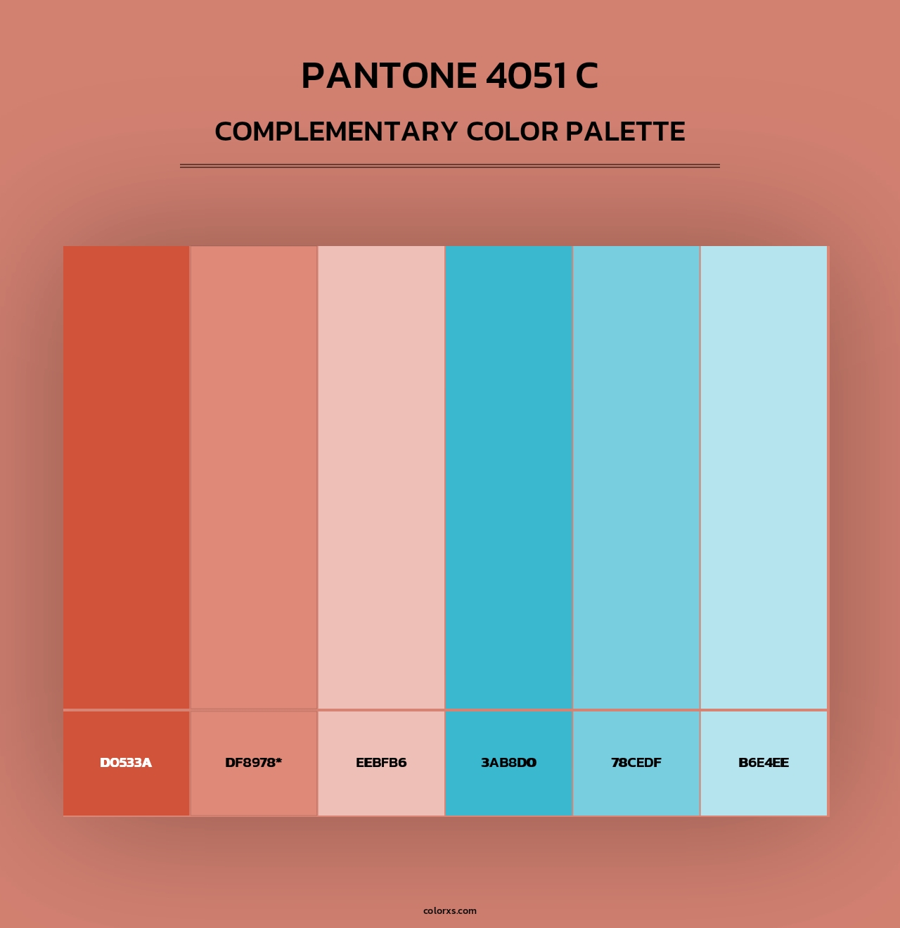PANTONE 4051 C - Complementary Color Palette