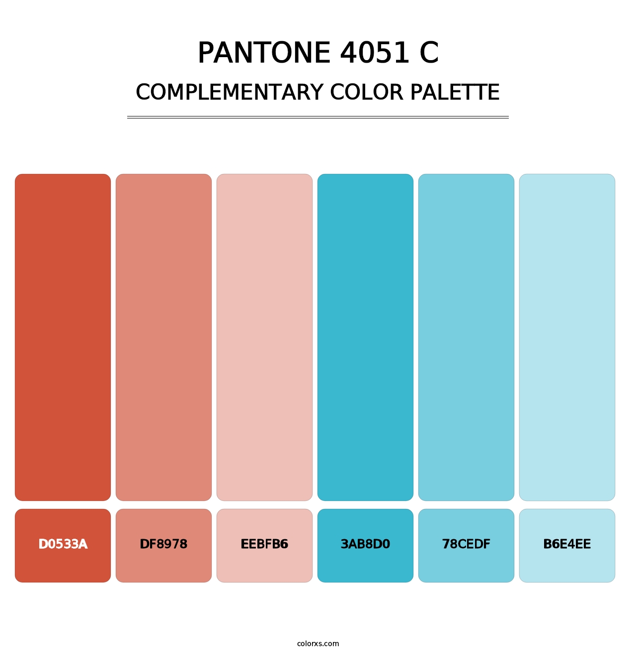 PANTONE 4051 C - Complementary Color Palette