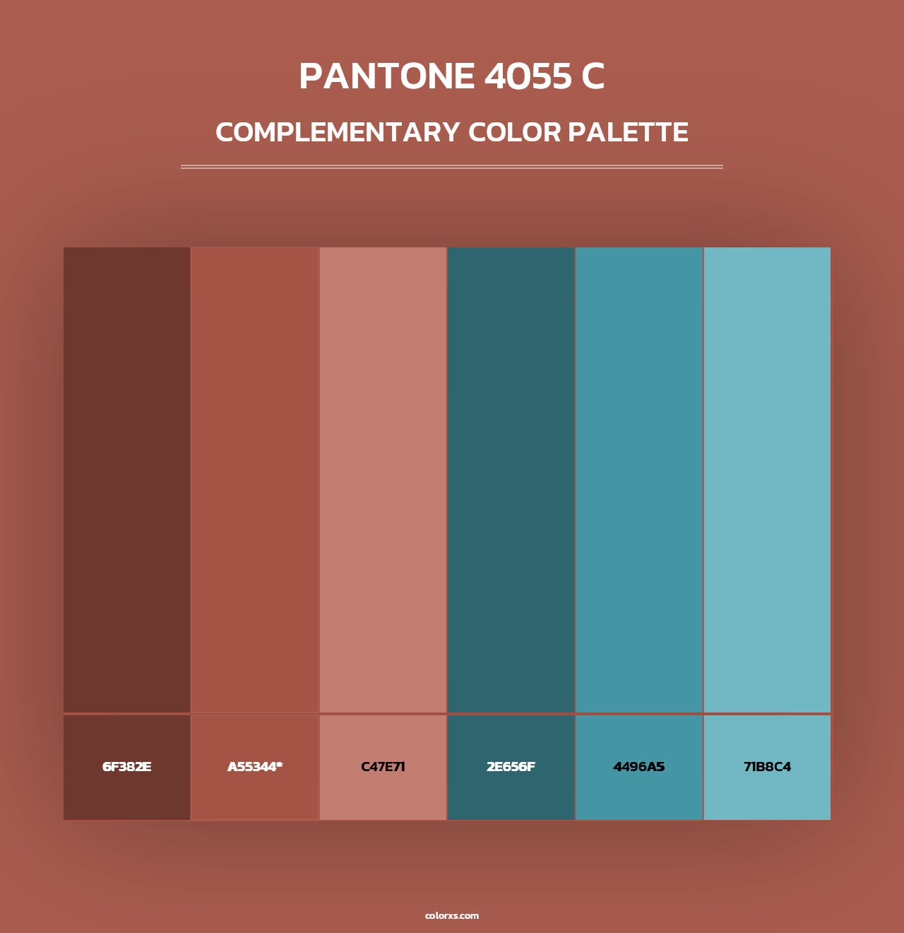 PANTONE 4055 C - Complementary Color Palette