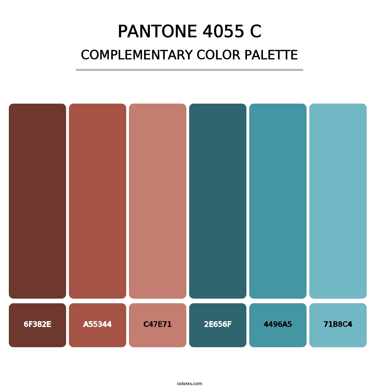 PANTONE 4055 C - Complementary Color Palette