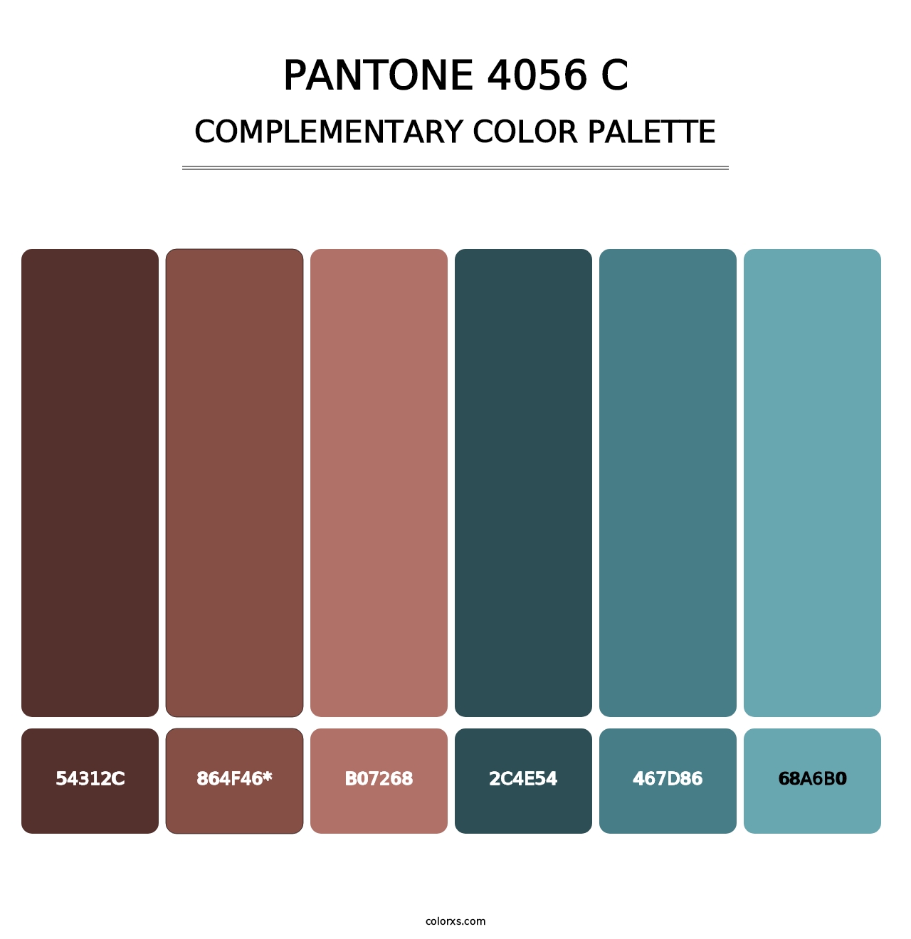 PANTONE 4056 C - Complementary Color Palette