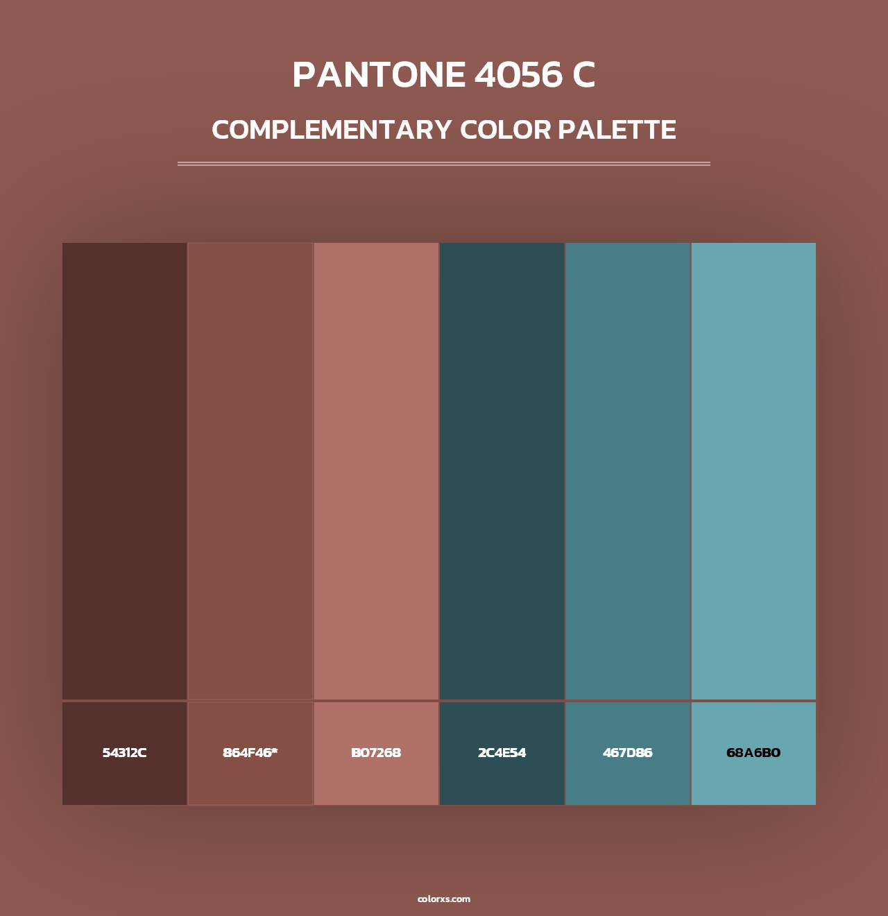 PANTONE 4056 C - Complementary Color Palette