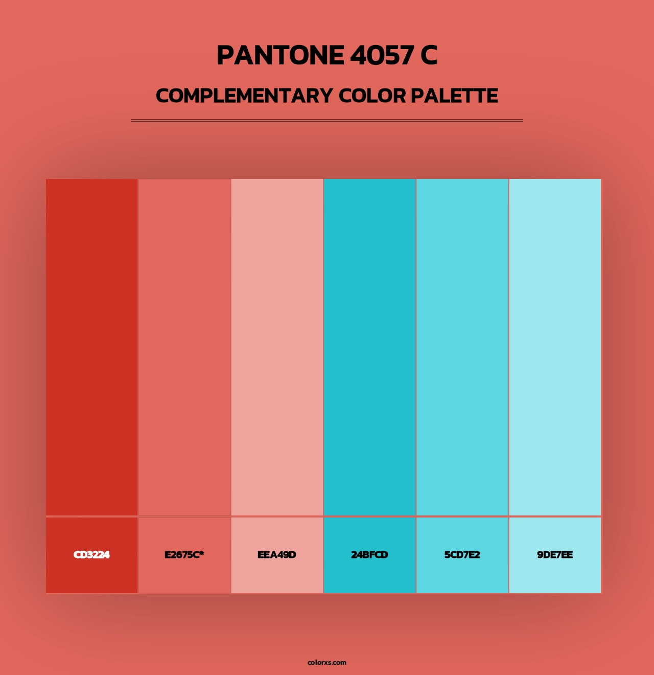PANTONE 4057 C - Complementary Color Palette