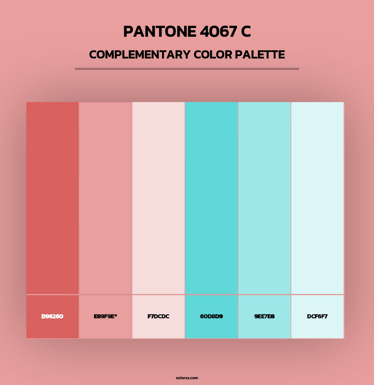 PANTONE 4067 C - Complementary Color Palette