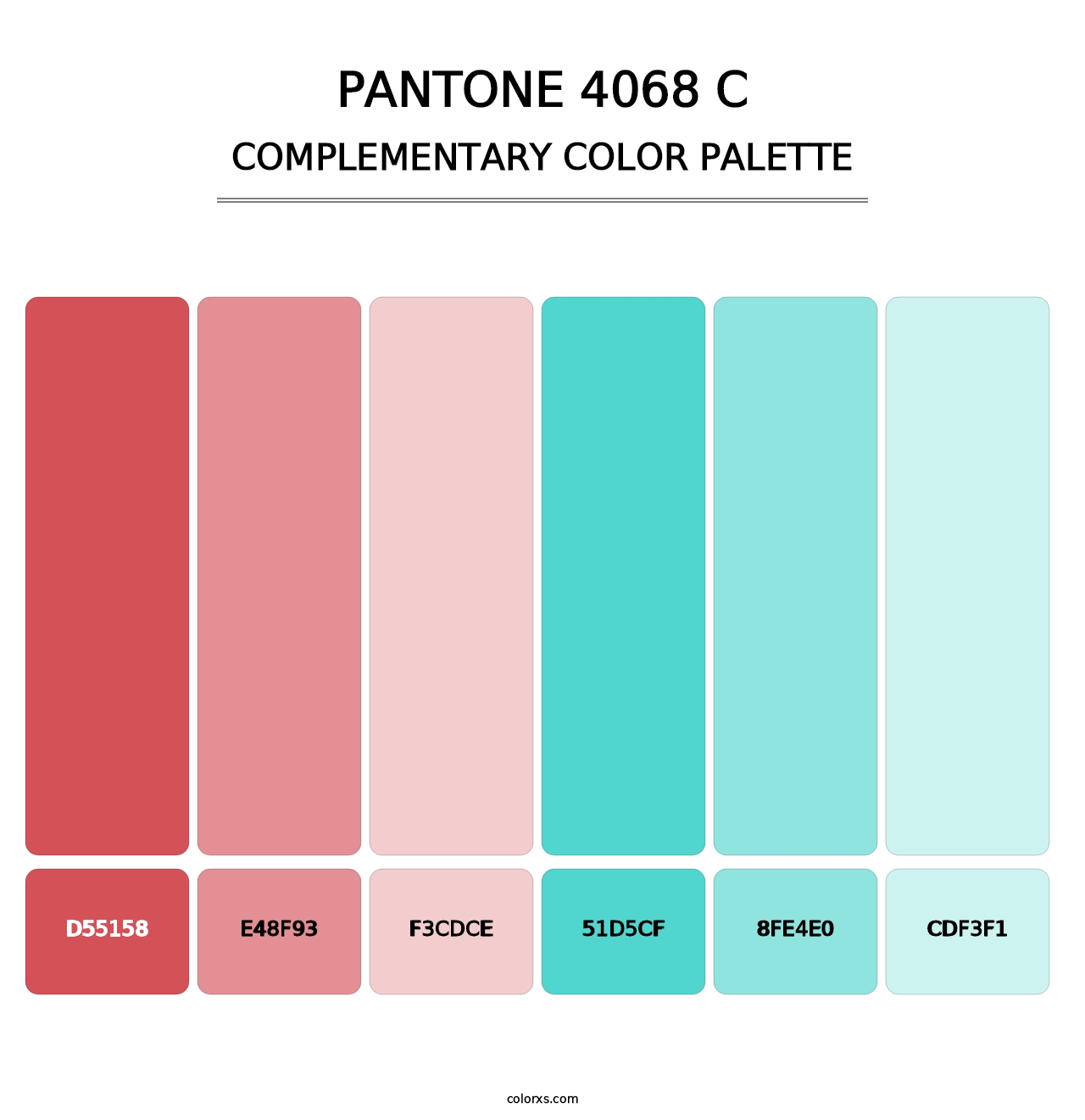PANTONE 4068 C - Complementary Color Palette