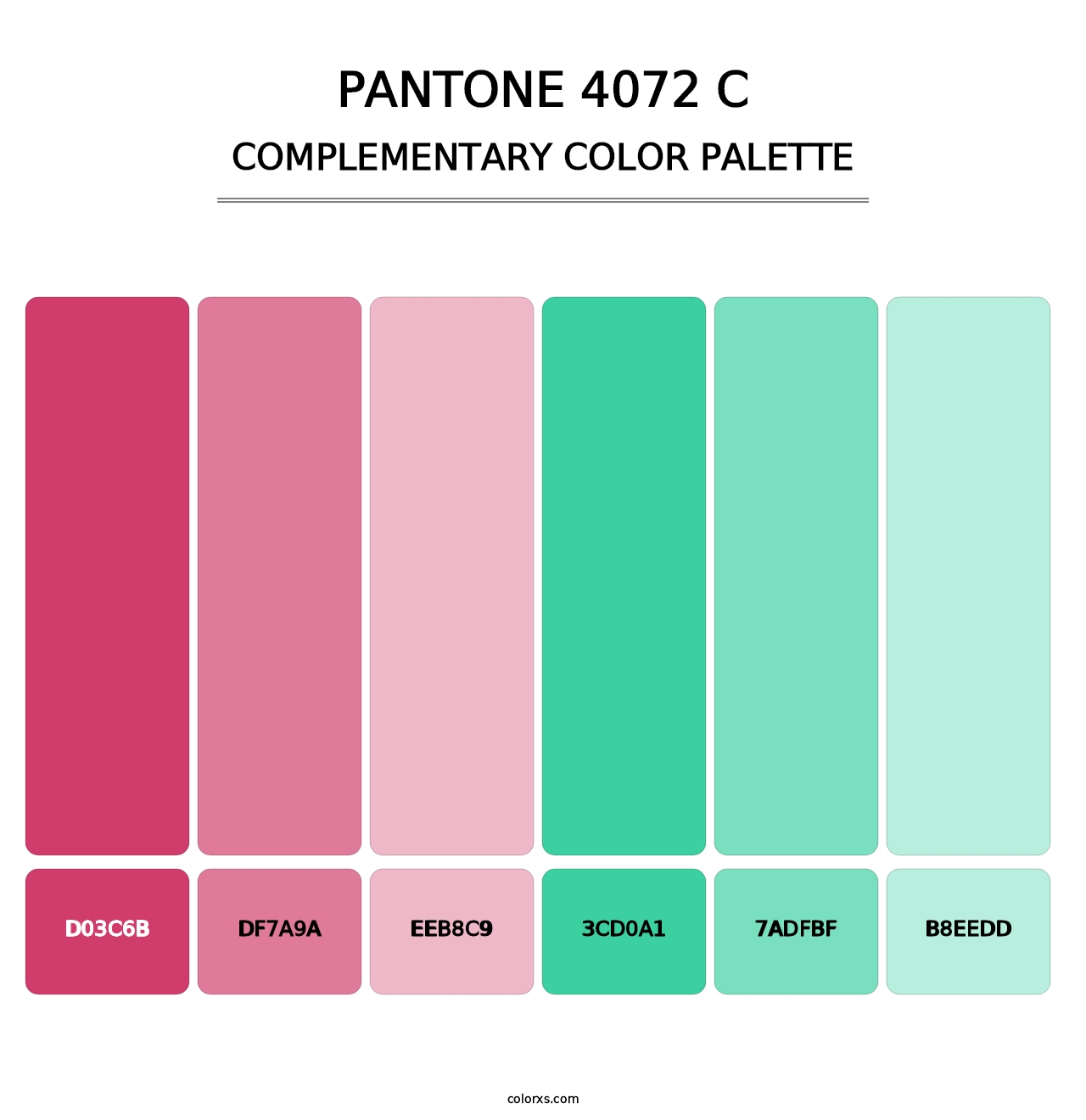 PANTONE 4072 C - Complementary Color Palette