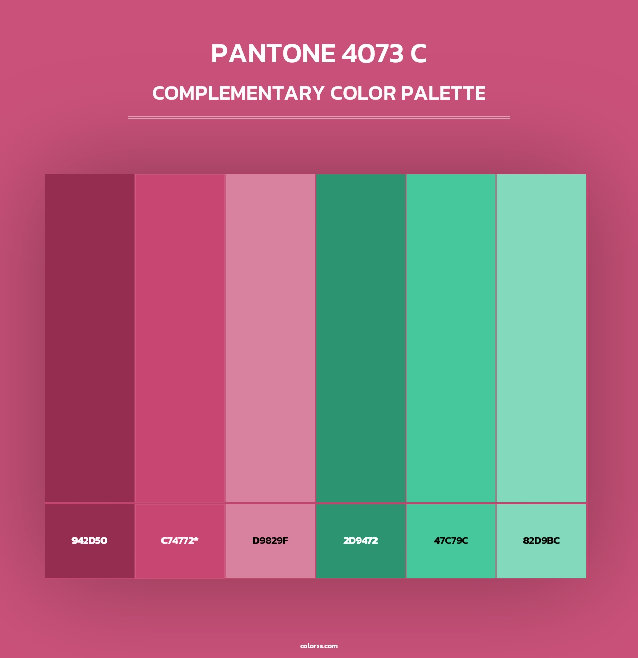 PANTONE 4073 C - Complementary Color Palette