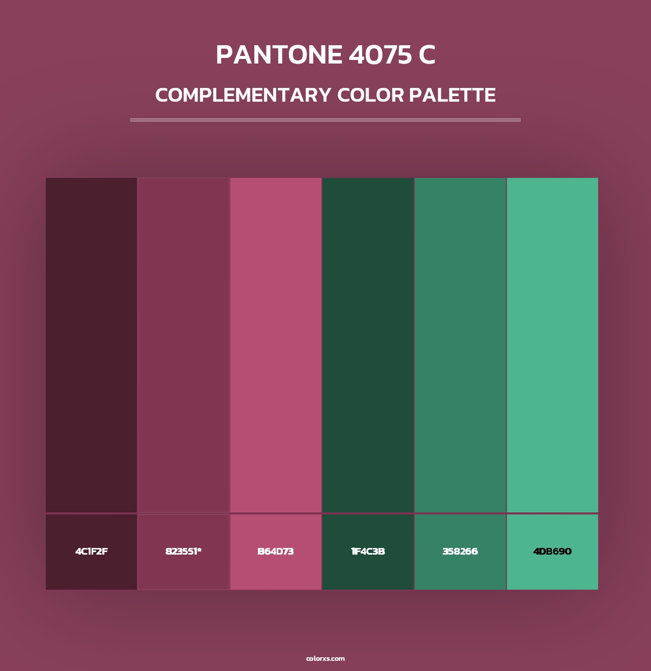 PANTONE 4075 C - Complementary Color Palette
