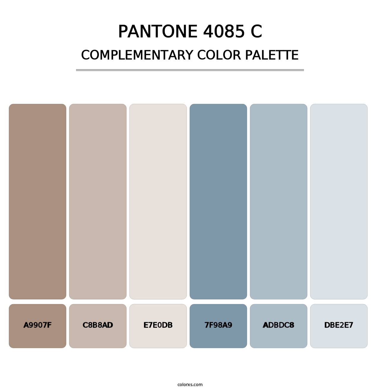 PANTONE 4085 C - Complementary Color Palette