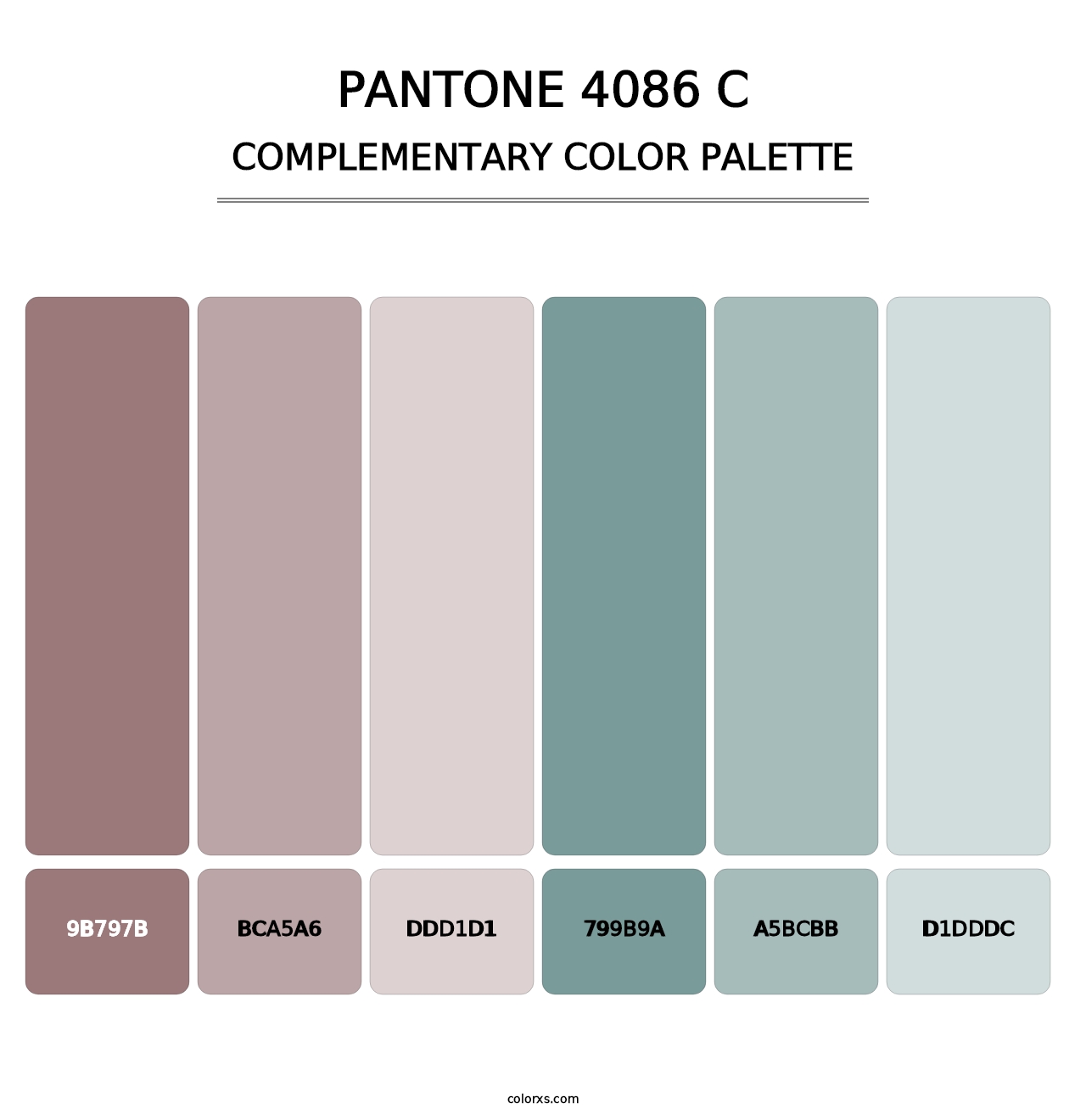 PANTONE 4086 C - Complementary Color Palette