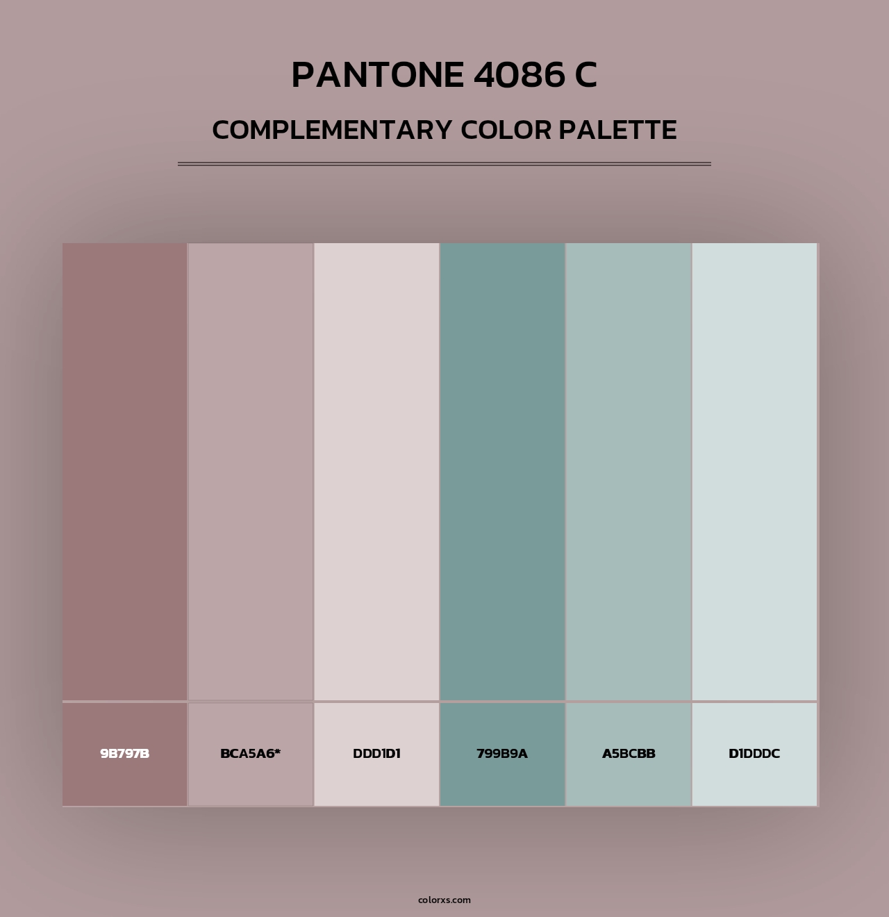 PANTONE 4086 C - Complementary Color Palette