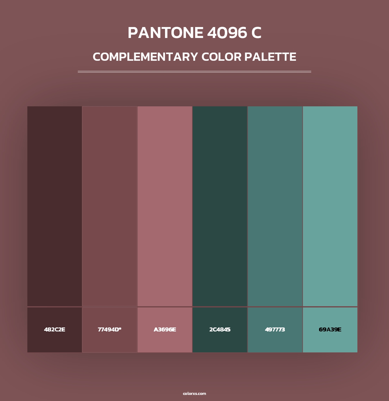 PANTONE 4096 C - Complementary Color Palette