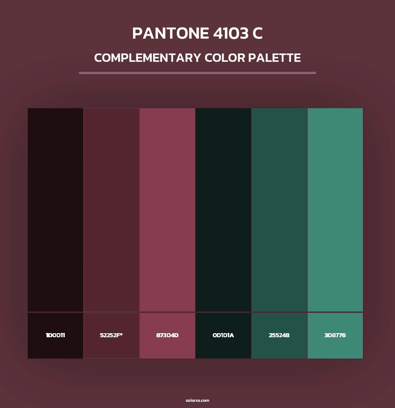 PANTONE 4103 C - Complementary Color Palette