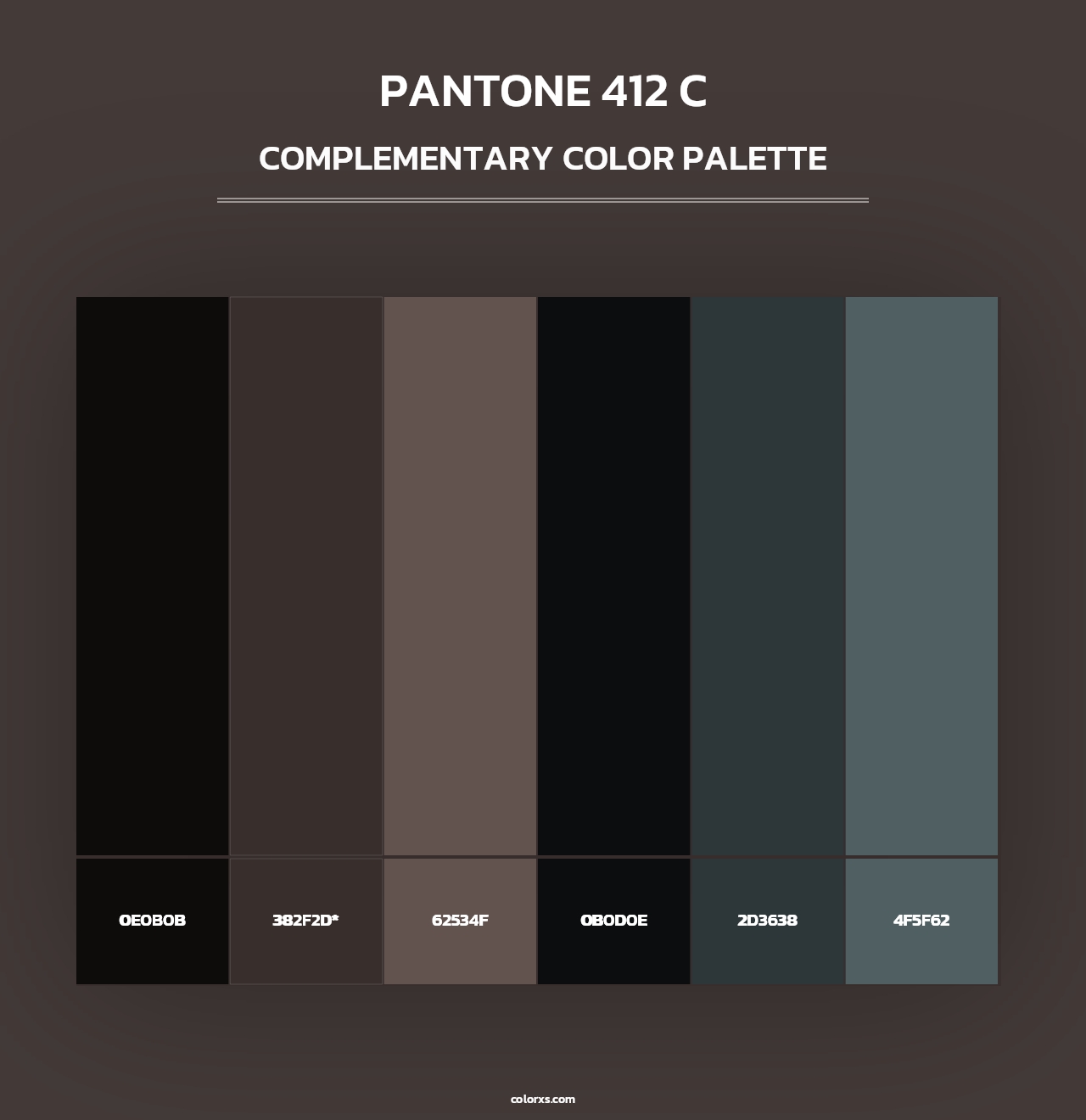 PANTONE 412 C - Complementary Color Palette
