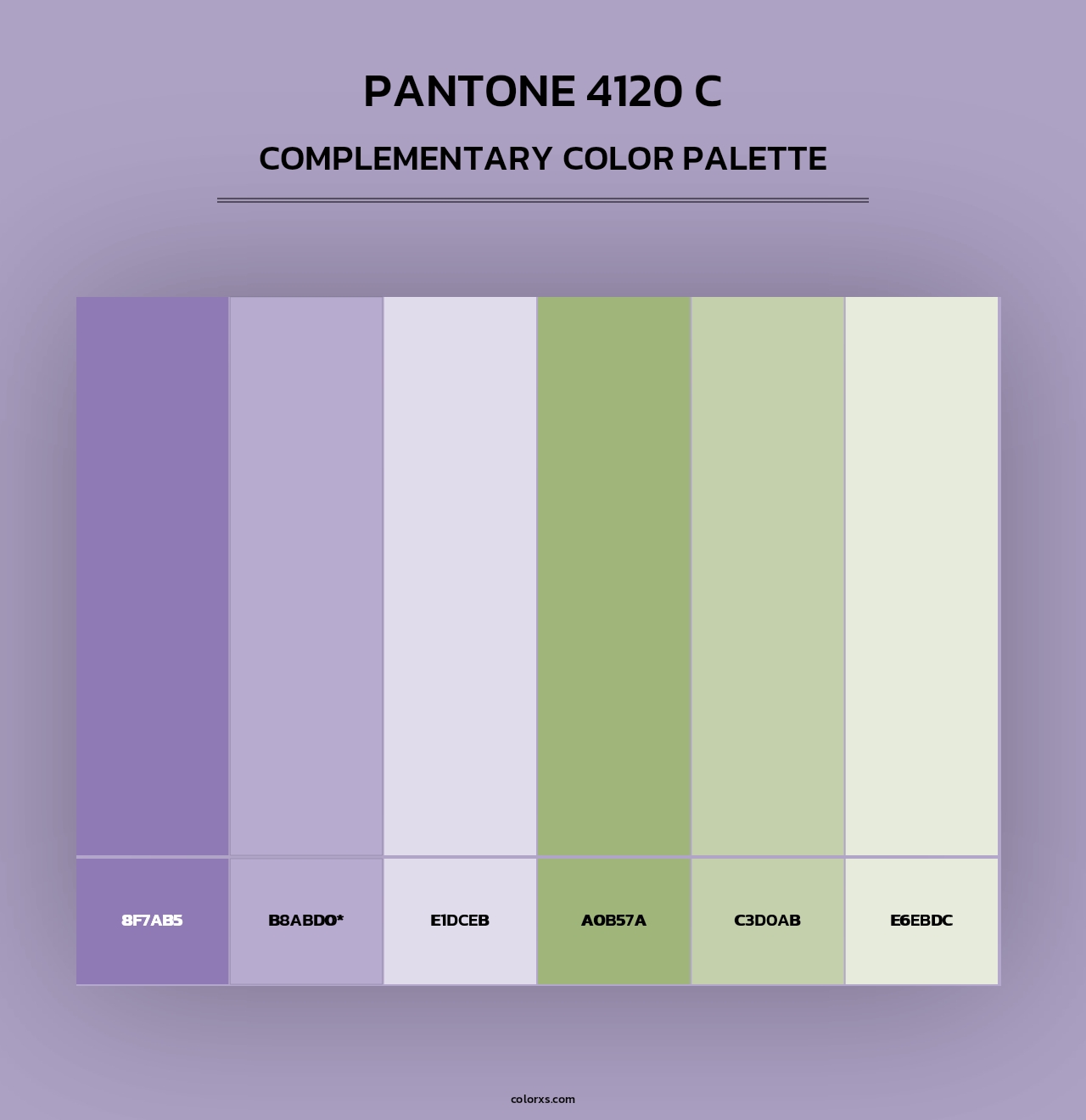 PANTONE 4120 C - Complementary Color Palette