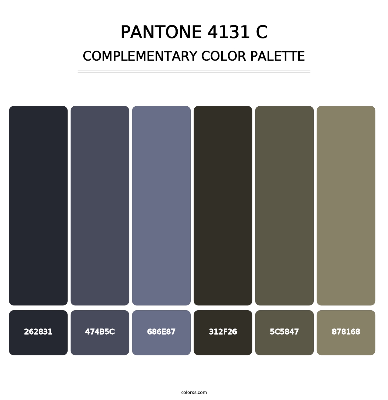 PANTONE 4131 C - Complementary Color Palette