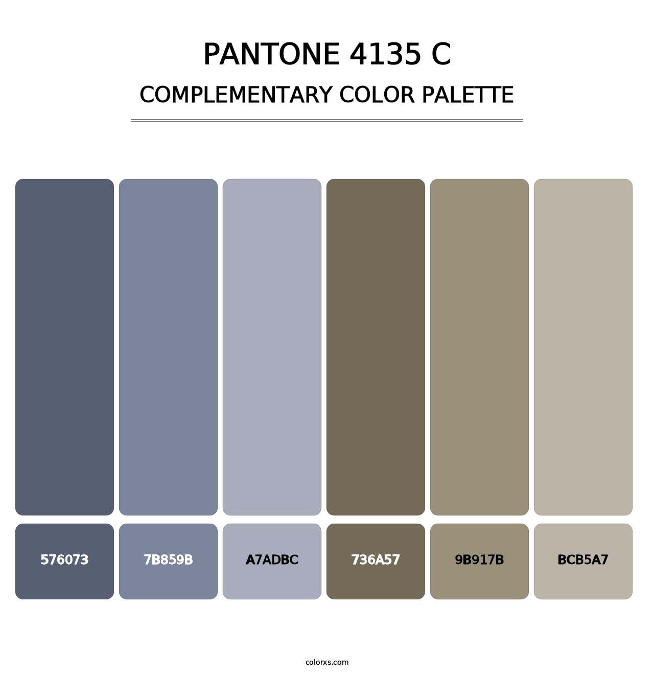 PANTONE 4135 C - Complementary Color Palette