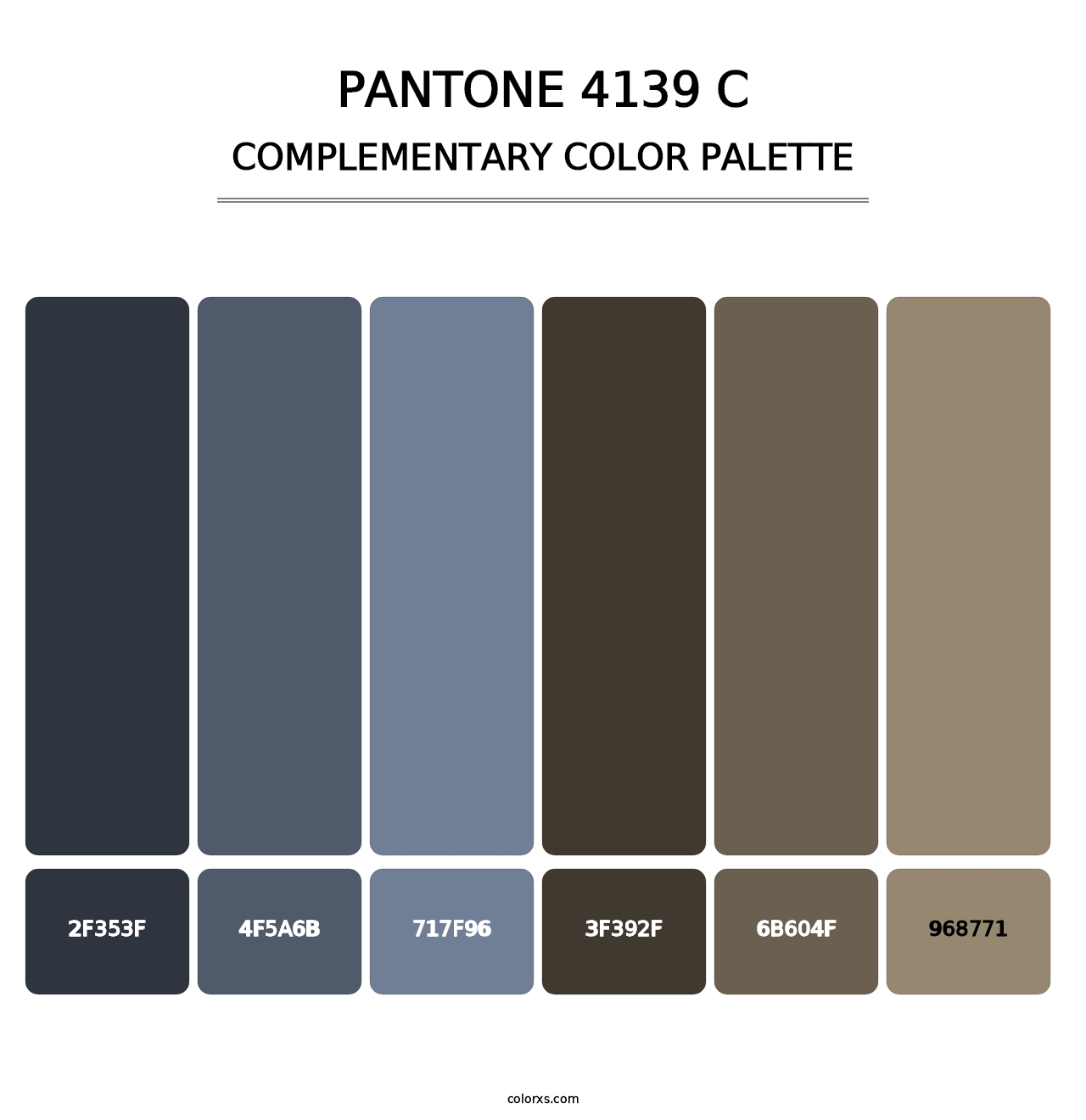 PANTONE 4139 C - Complementary Color Palette