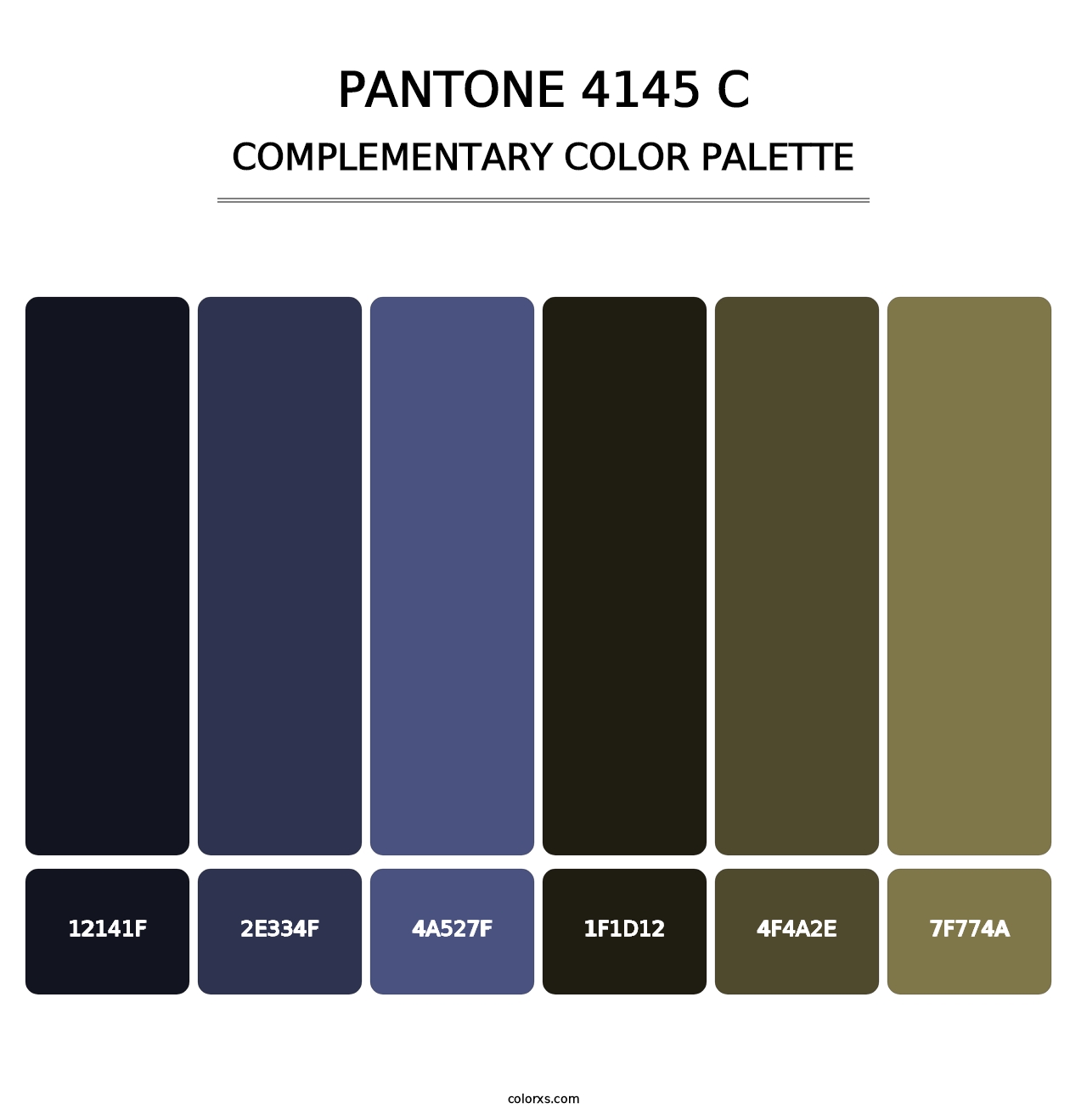 PANTONE 4145 C - Complementary Color Palette