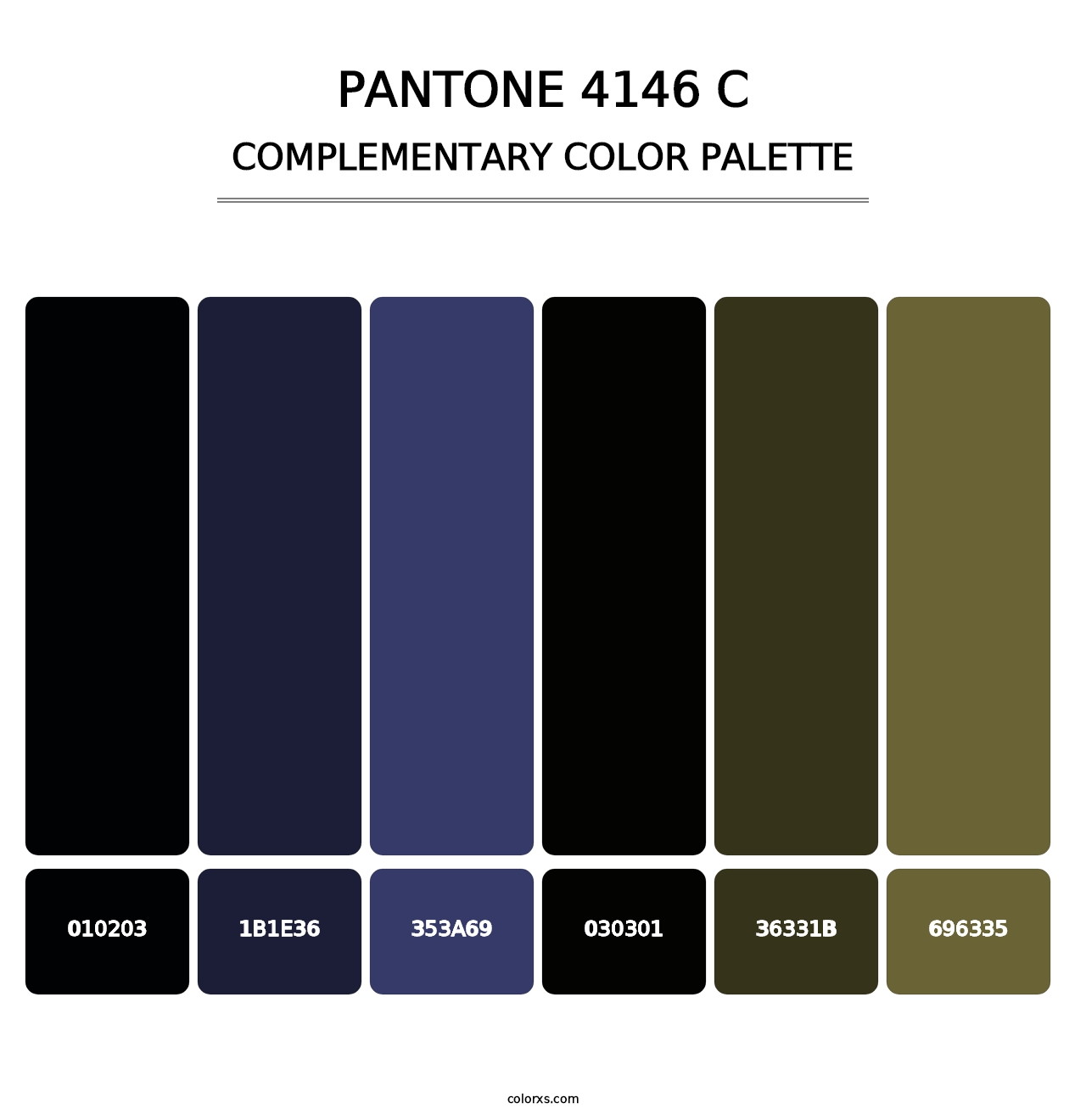 PANTONE 4146 C - Complementary Color Palette