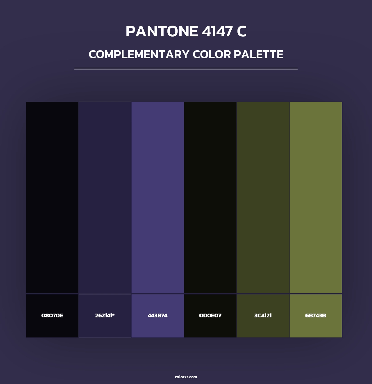 PANTONE 4147 C - Complementary Color Palette