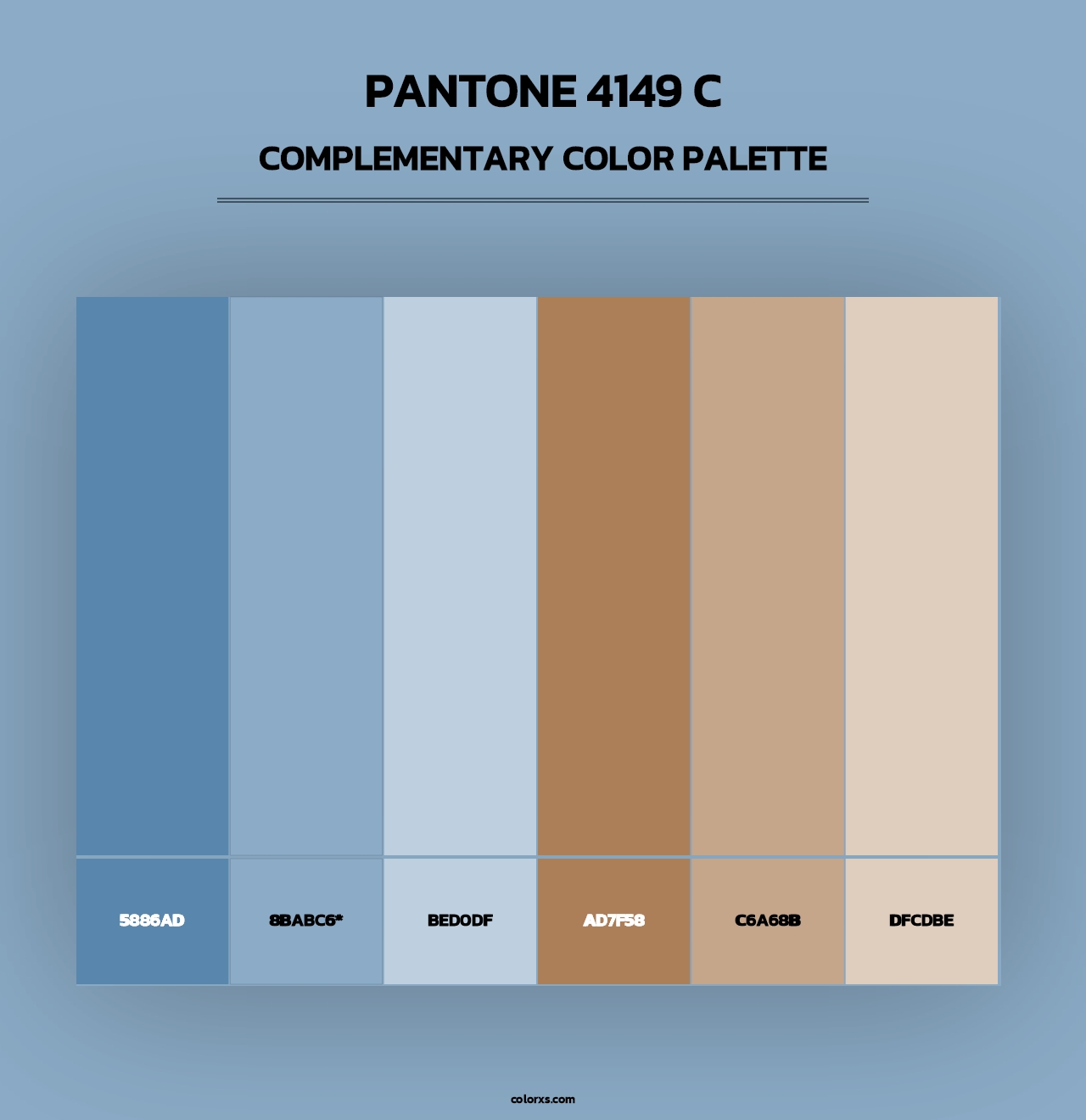 PANTONE 4149 C - Complementary Color Palette