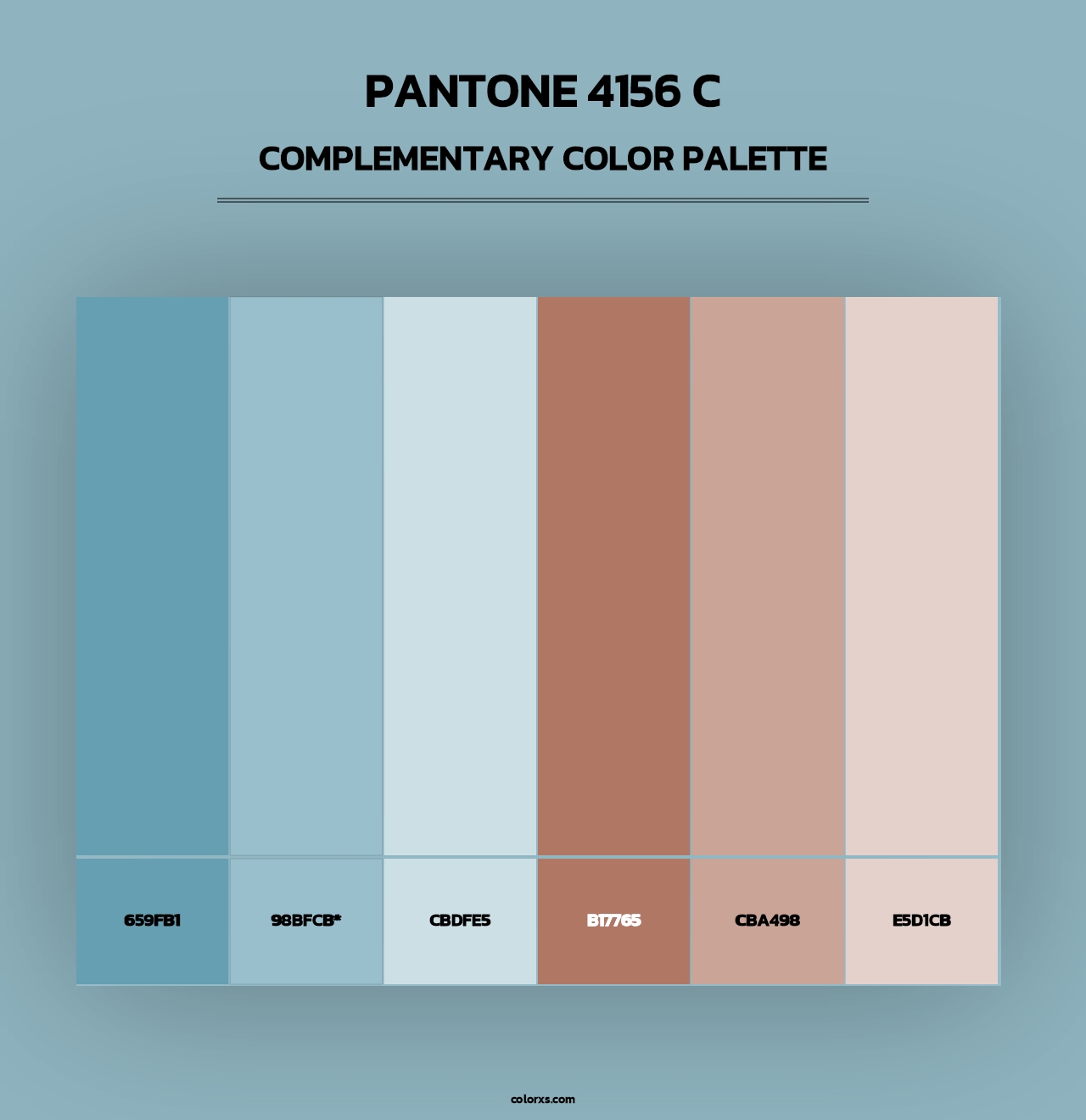 PANTONE 4156 C - Complementary Color Palette