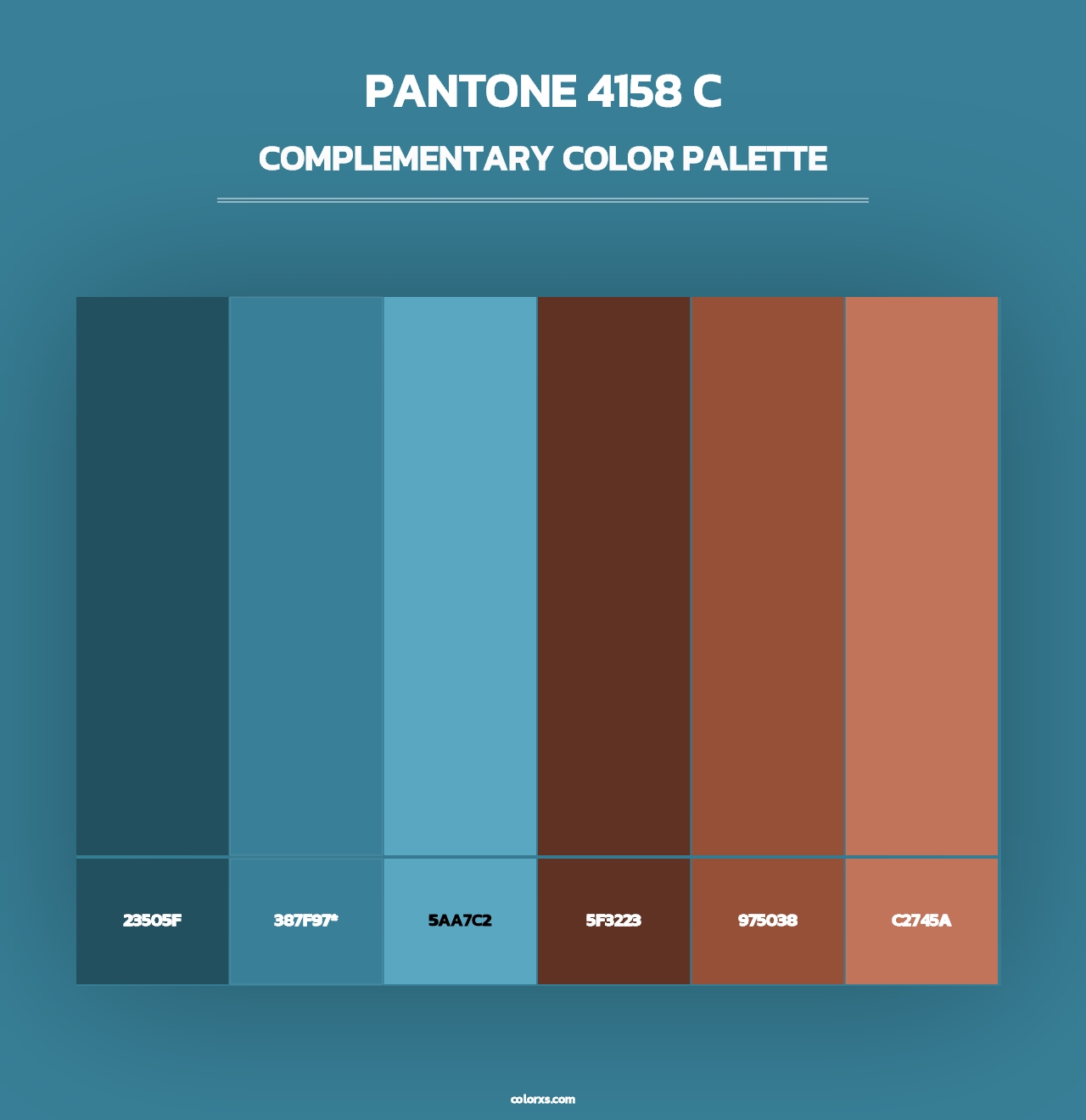 PANTONE 4158 C - Complementary Color Palette