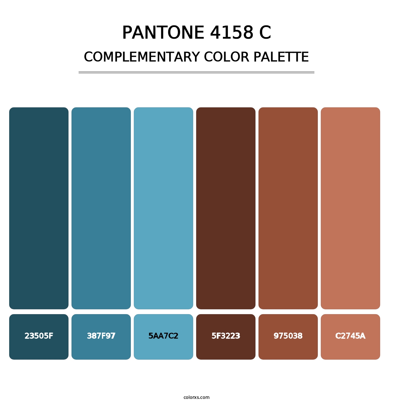 PANTONE 4158 C - Complementary Color Palette
