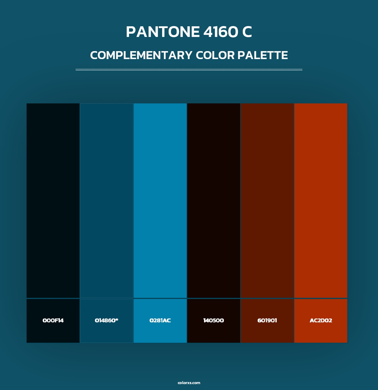 PANTONE 4160 C - Complementary Color Palette