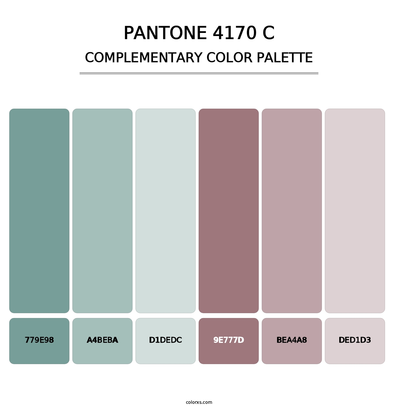 PANTONE 4170 C - Complementary Color Palette
