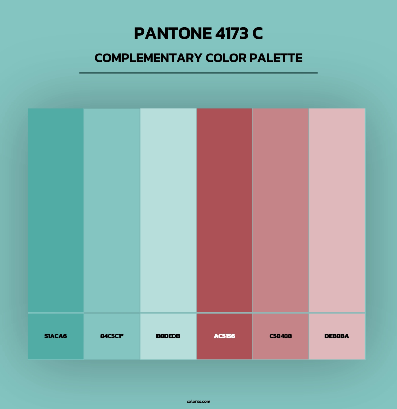 PANTONE 4173 C - Complementary Color Palette