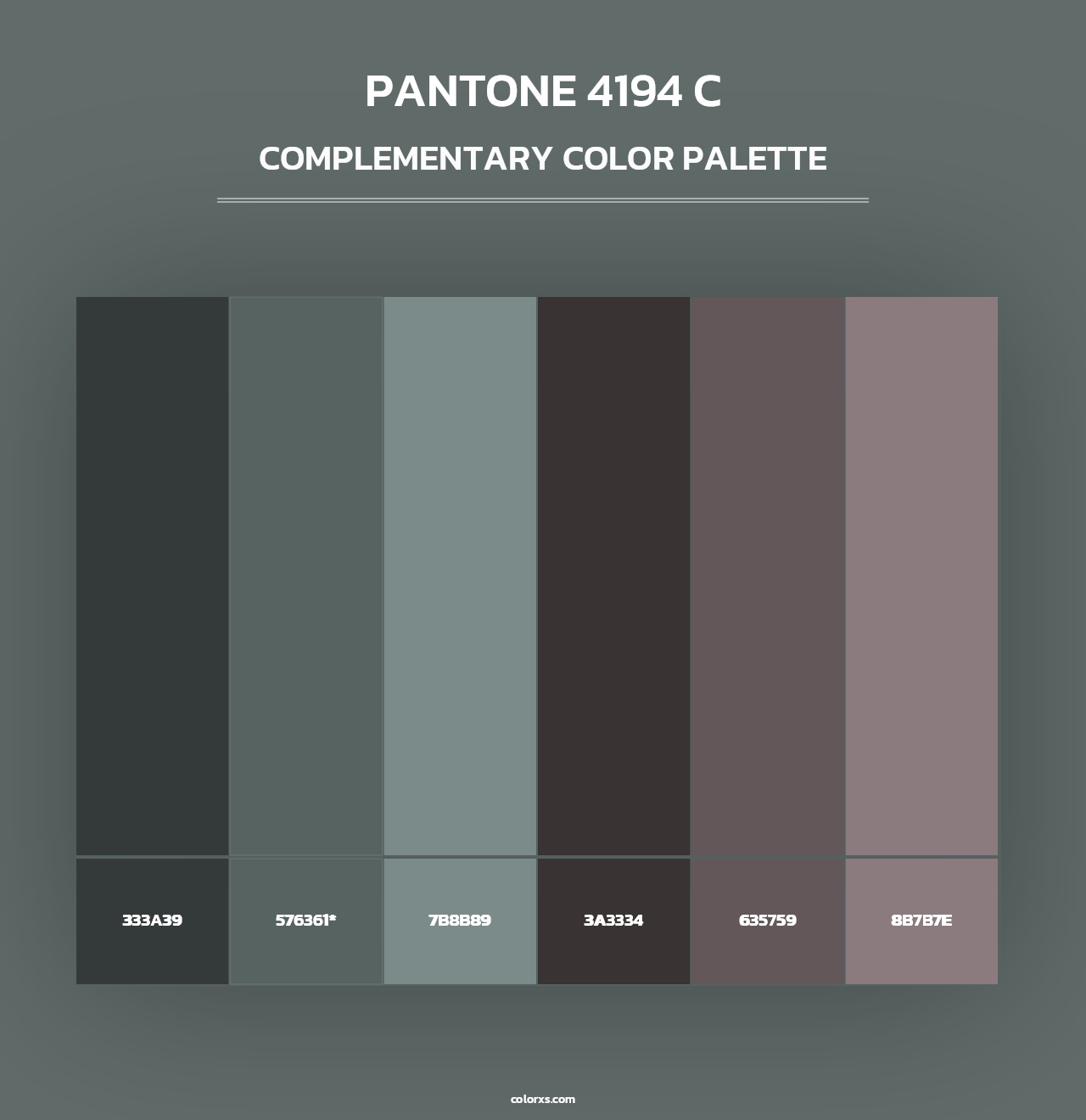 PANTONE 4194 C - Complementary Color Palette