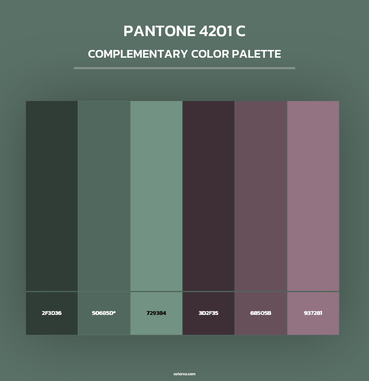 PANTONE 4201 C - Complementary Color Palette
