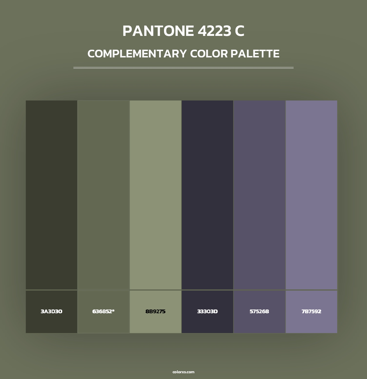 PANTONE 4223 C - Complementary Color Palette