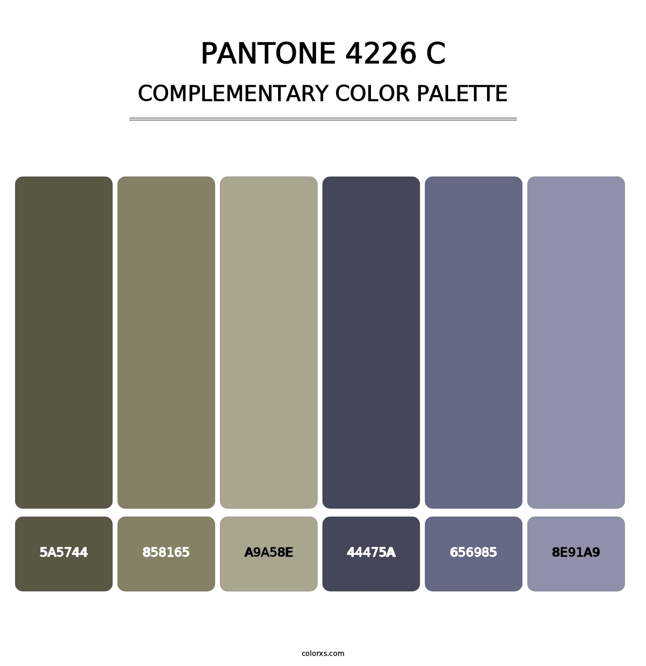 PANTONE 4226 C - Complementary Color Palette