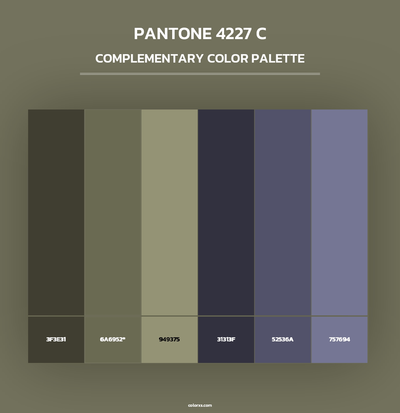 PANTONE 4227 C - Complementary Color Palette