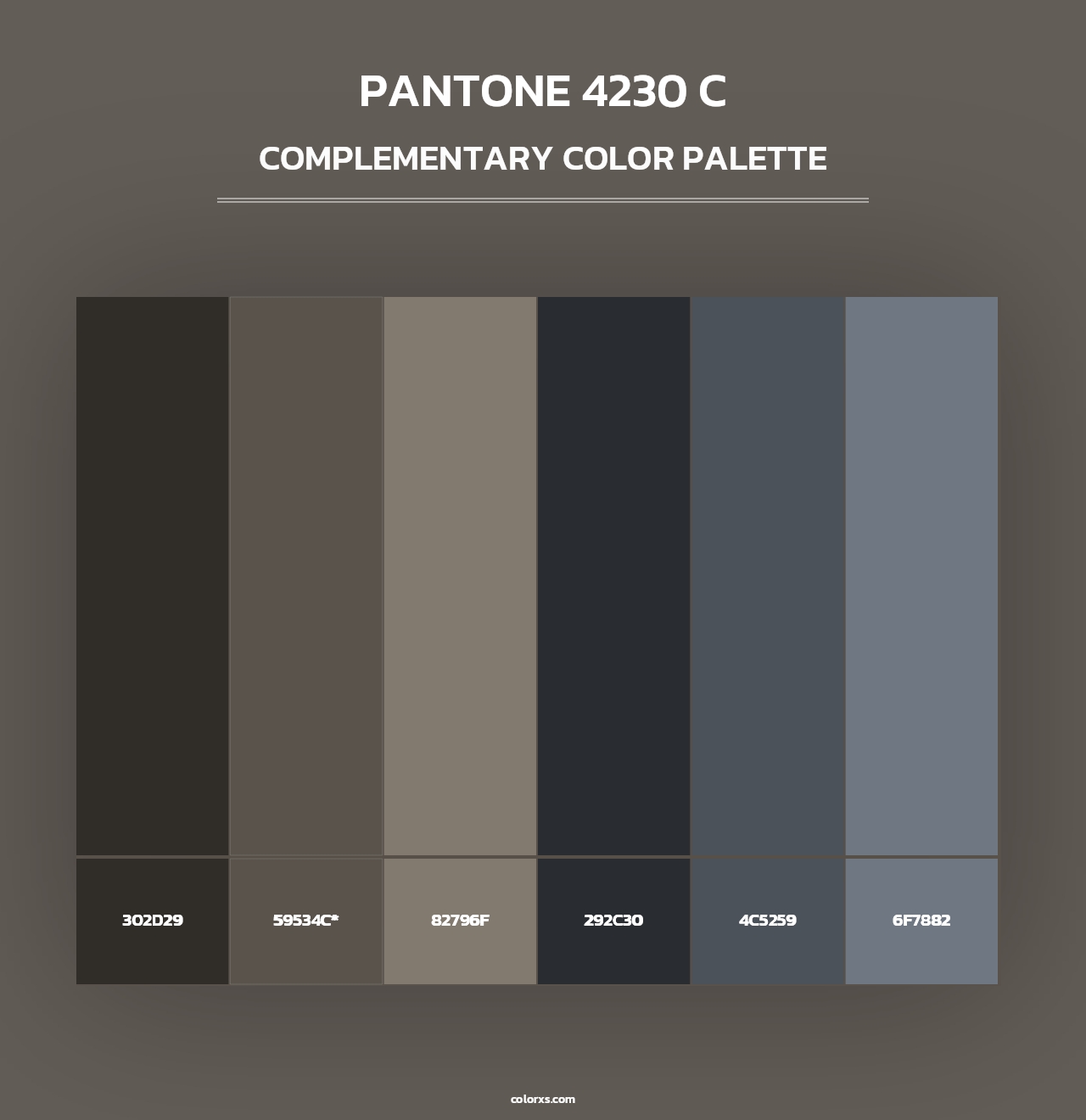 PANTONE 4230 C - Complementary Color Palette