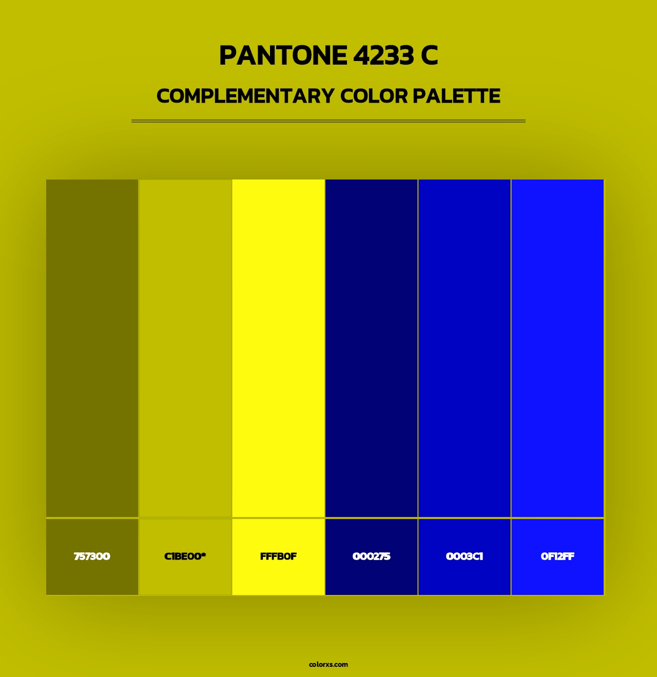 PANTONE 4233 C - Complementary Color Palette