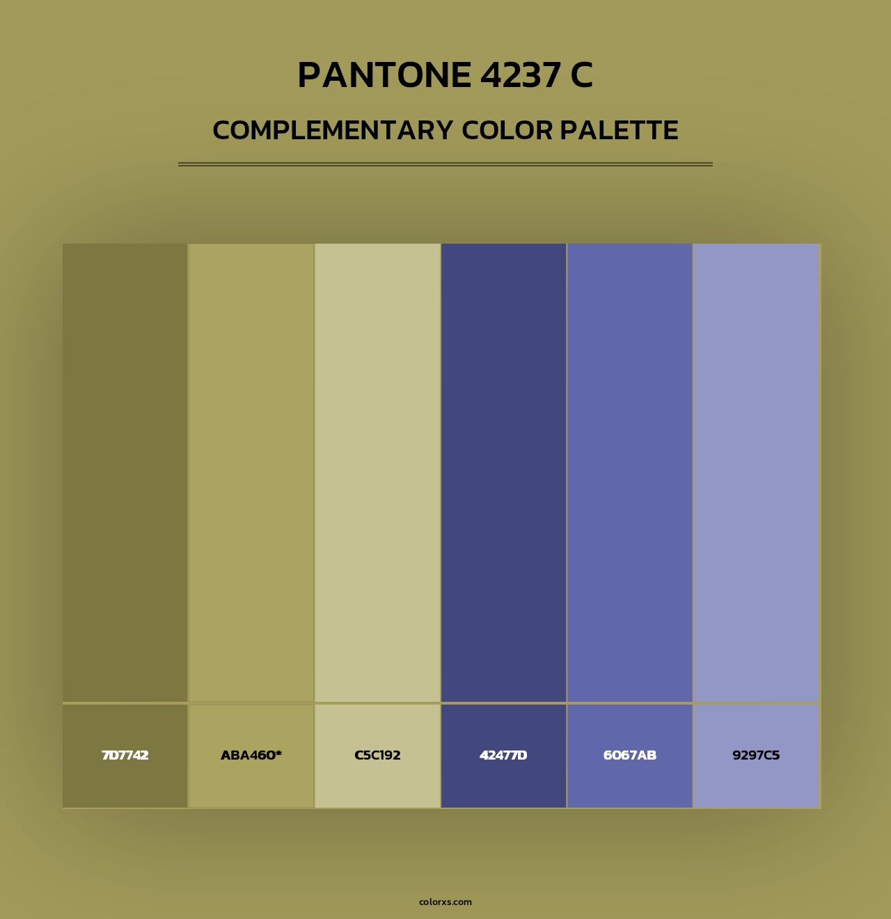 PANTONE 4237 C - Complementary Color Palette