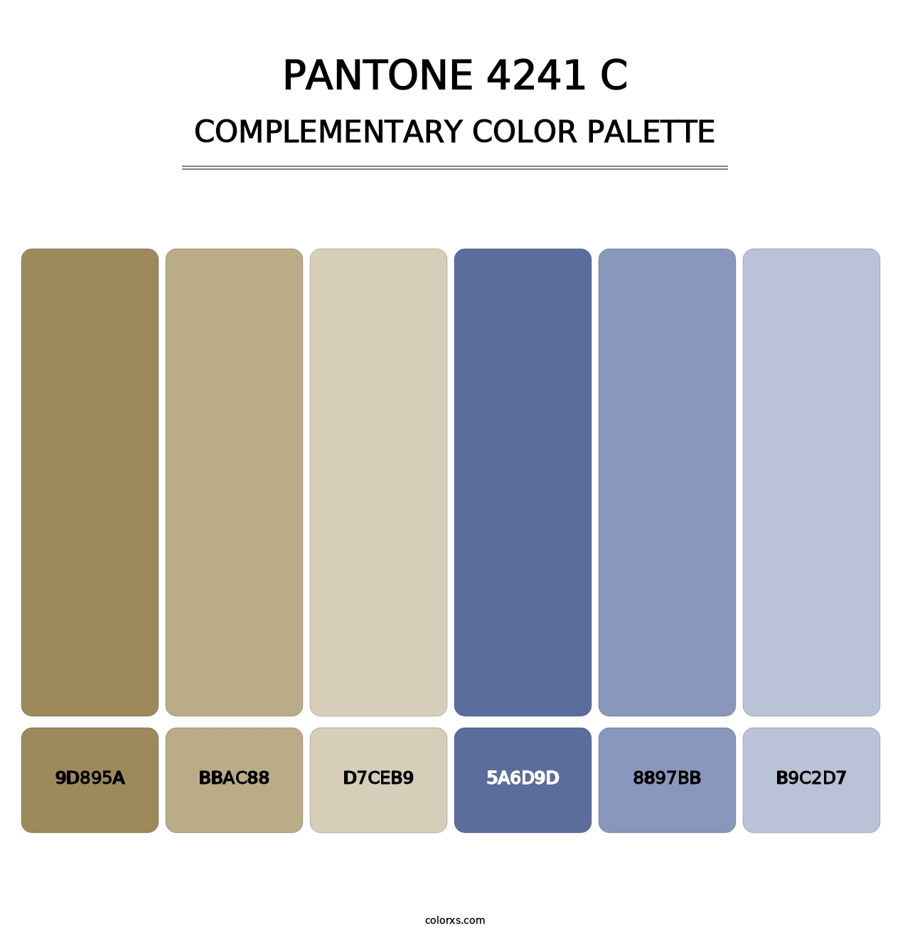 PANTONE 4241 C - Complementary Color Palette